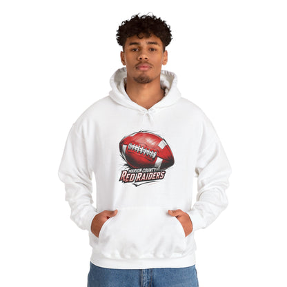 Adult Hoodie Sweatshirt \ Marion County Red Raiders Football \ MCF1