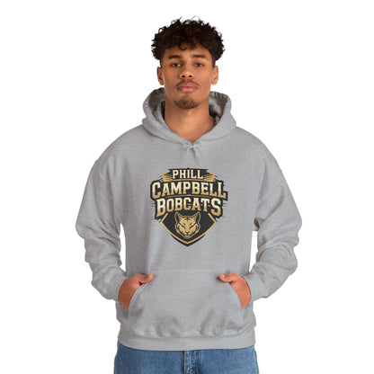 Adult Hoodie Sweatshirt \ Phill Campbell Bobcats \ PCB1