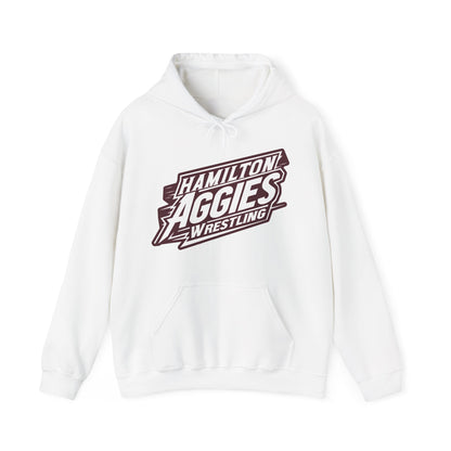 Adult Hoodie Sweatshirt \ Hamilton Aggies Wrestling \ HAW1