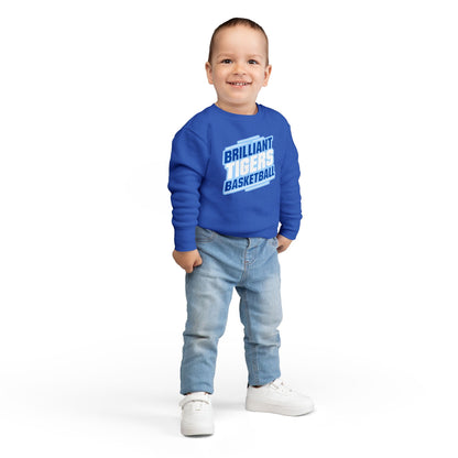 Toddler Crewneck Sweatshirt \ Brilliant Tigers Basketball \ BTBK2