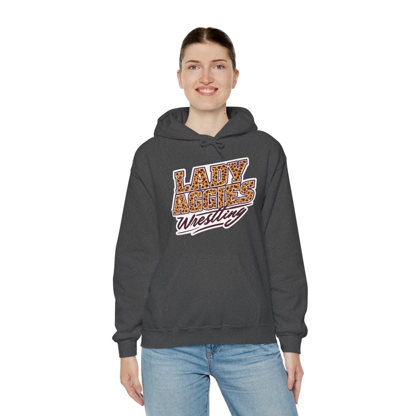 Adult Hoodie Sweatshirt \ Hamilton Aggies Wrestling \ HAWG3