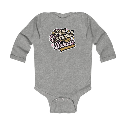 Long Sleeve Baby Bodysuit \ Phill Campbell Bobcats \ PCBG1