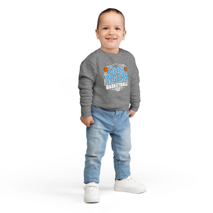 Toddler Crewneck Sweatshirt \ Brilliant Tigers Basketball \ BTBKG1