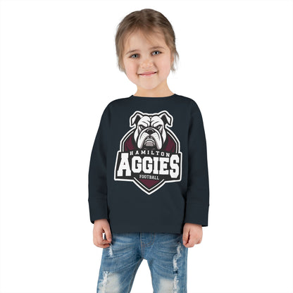 Toddler Long Sleeve Tee \ Hamilton Aggies Football \ HAF2