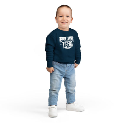 Toddler Crewneck Sweatshirt \ Brilliant Tigers \ BT2