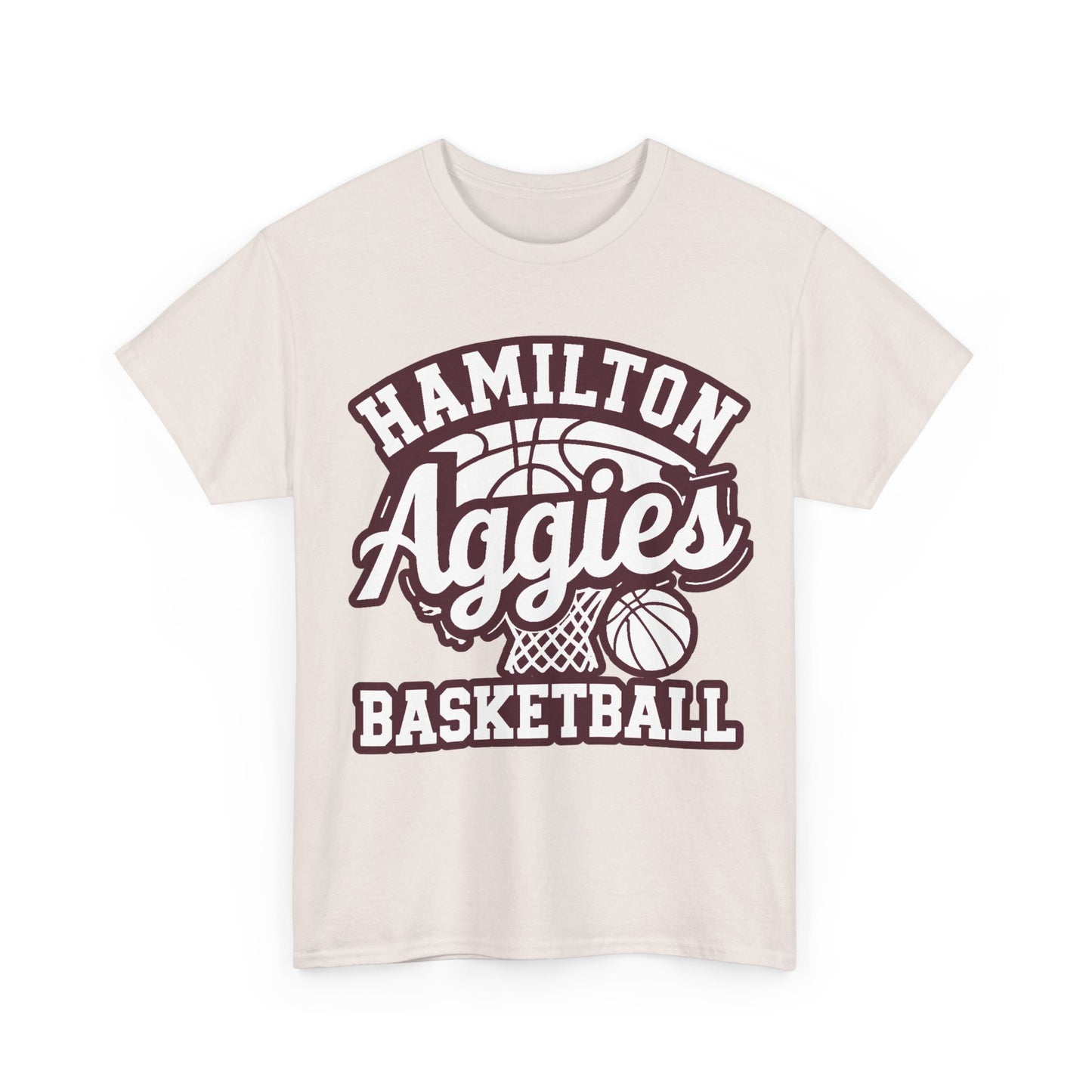 Adult Tee \ Hamilton Aggies Basketball \ HABBG1