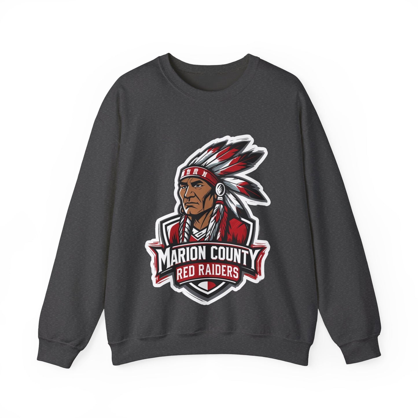 Adult Crewneck Sweatshirt \ Marion County Red Raiders \ MC2